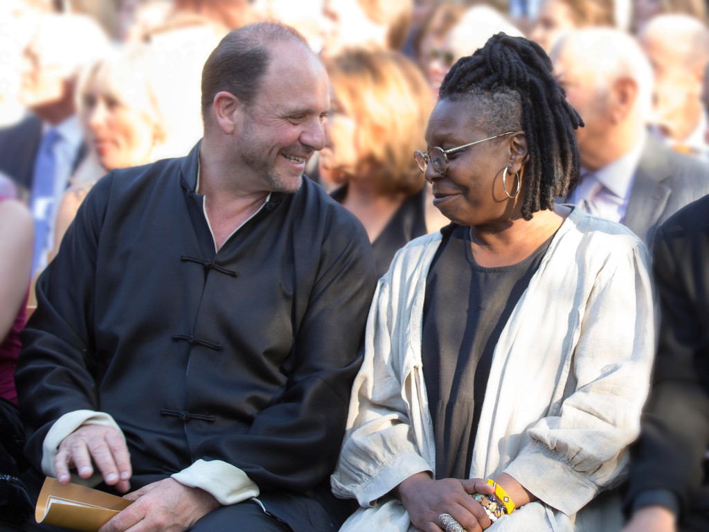 Barrett Wissman and Whoopi Goldberg.